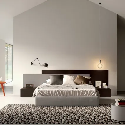 Letto matrimoniale sommier Turca Gold in tessuto di Spagnol Mobili