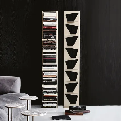 Libreria componibile a muro in acciaio verniciato Trap di Cattelan Italia