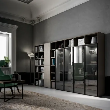 Libreria Speed Up con vetrinette di Dall'Agnese