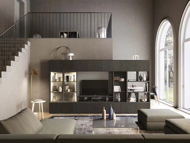 Parete Attrezzata My Space 25-01 di Alf Da Frè