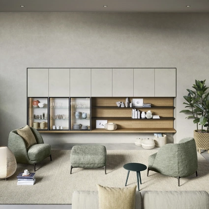 Parete Attrezzata Mensole e piani a muro di Novamobili