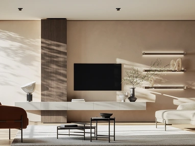 Parete Attrezzata Slim Grigio Perla di Dall'Agnese