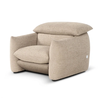 Poltrona in tessuto imbottito Choco Magic di Calia