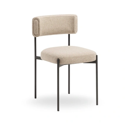 Sedia Amelie in tessuto imbottito di Midj