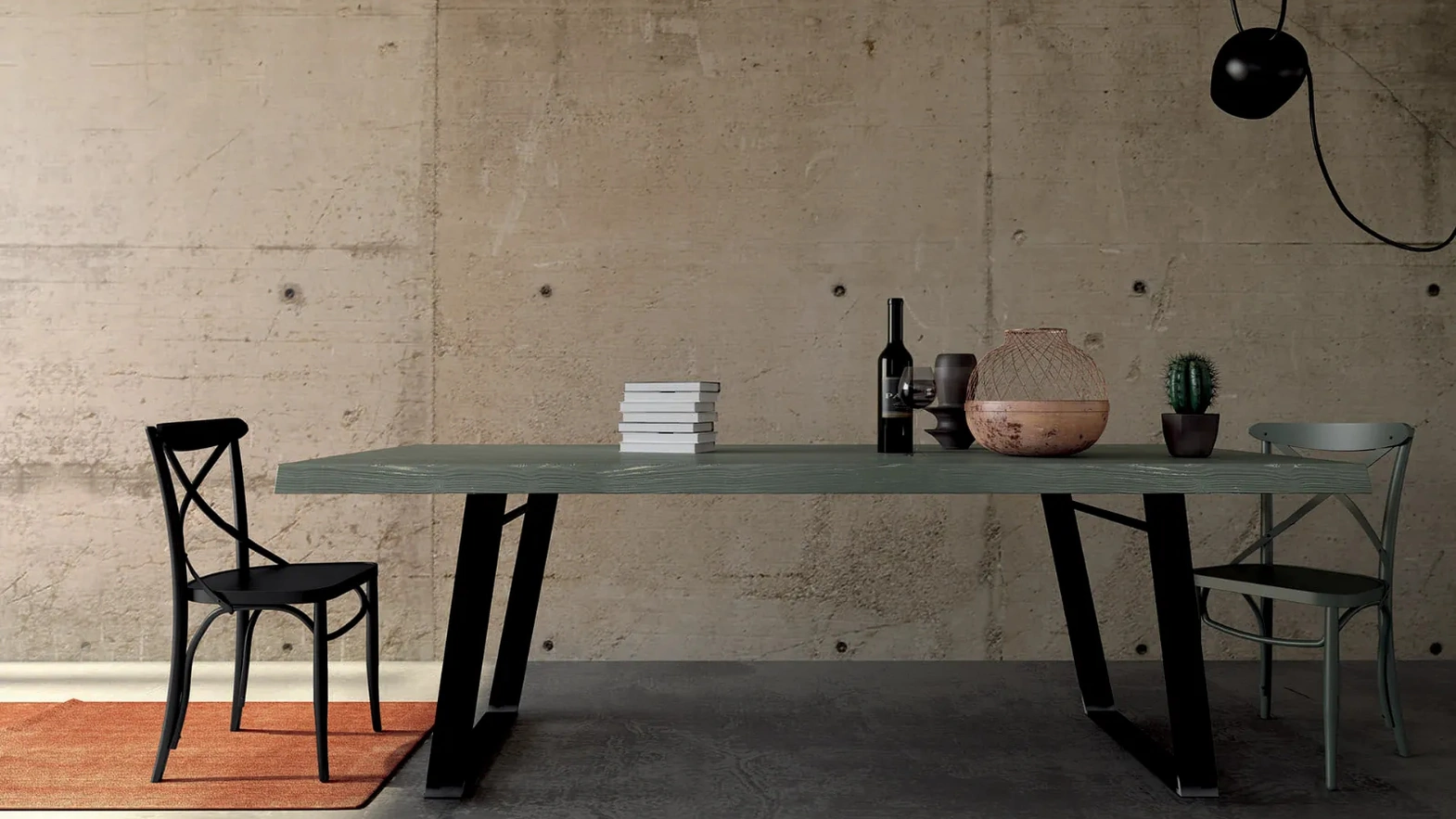 Sedia Croce in legno laccato di Fratelli Mirandola