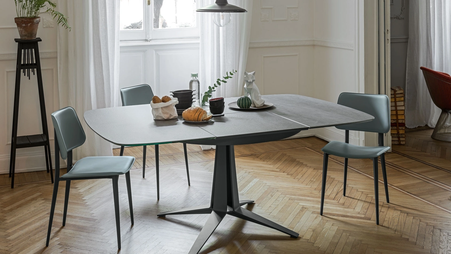 Sedia in cuoio Joe di Midj