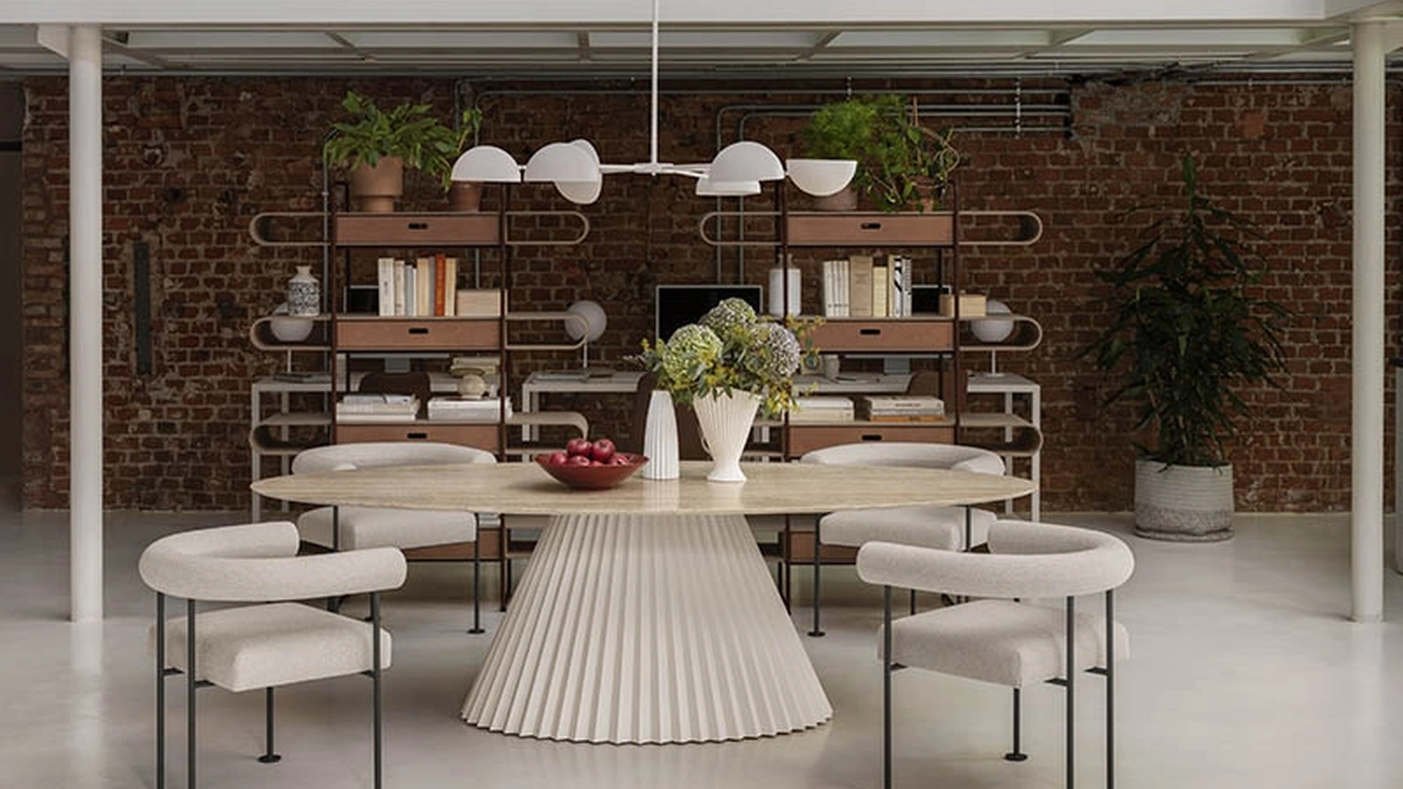 Sedia Qua-ndo in tessuto e metallo di Midj