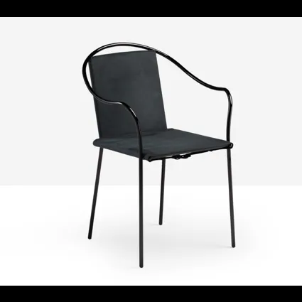 Sedia Rem in cuoio di Midj