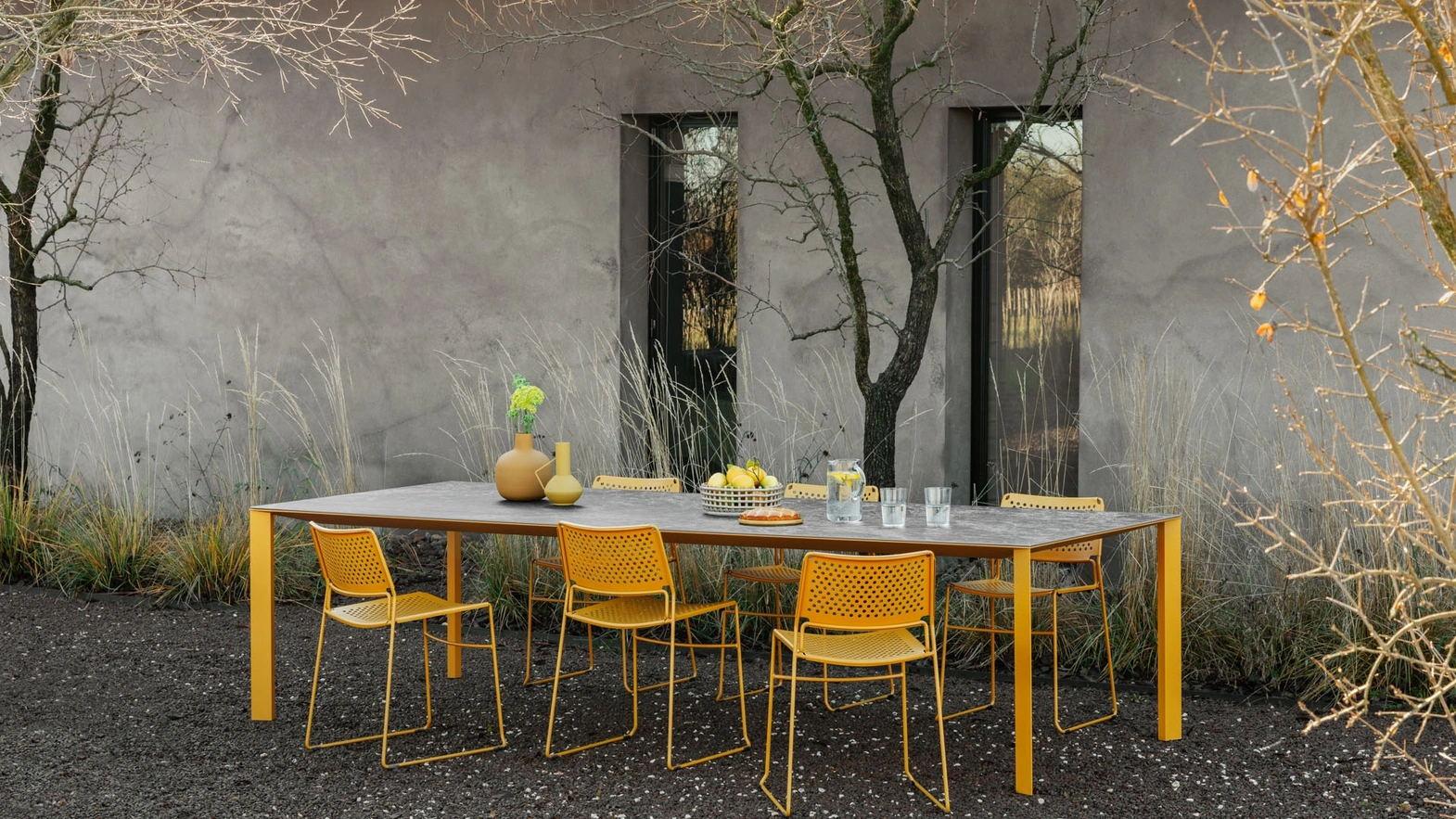 Sedia Slim in metallo di Midj