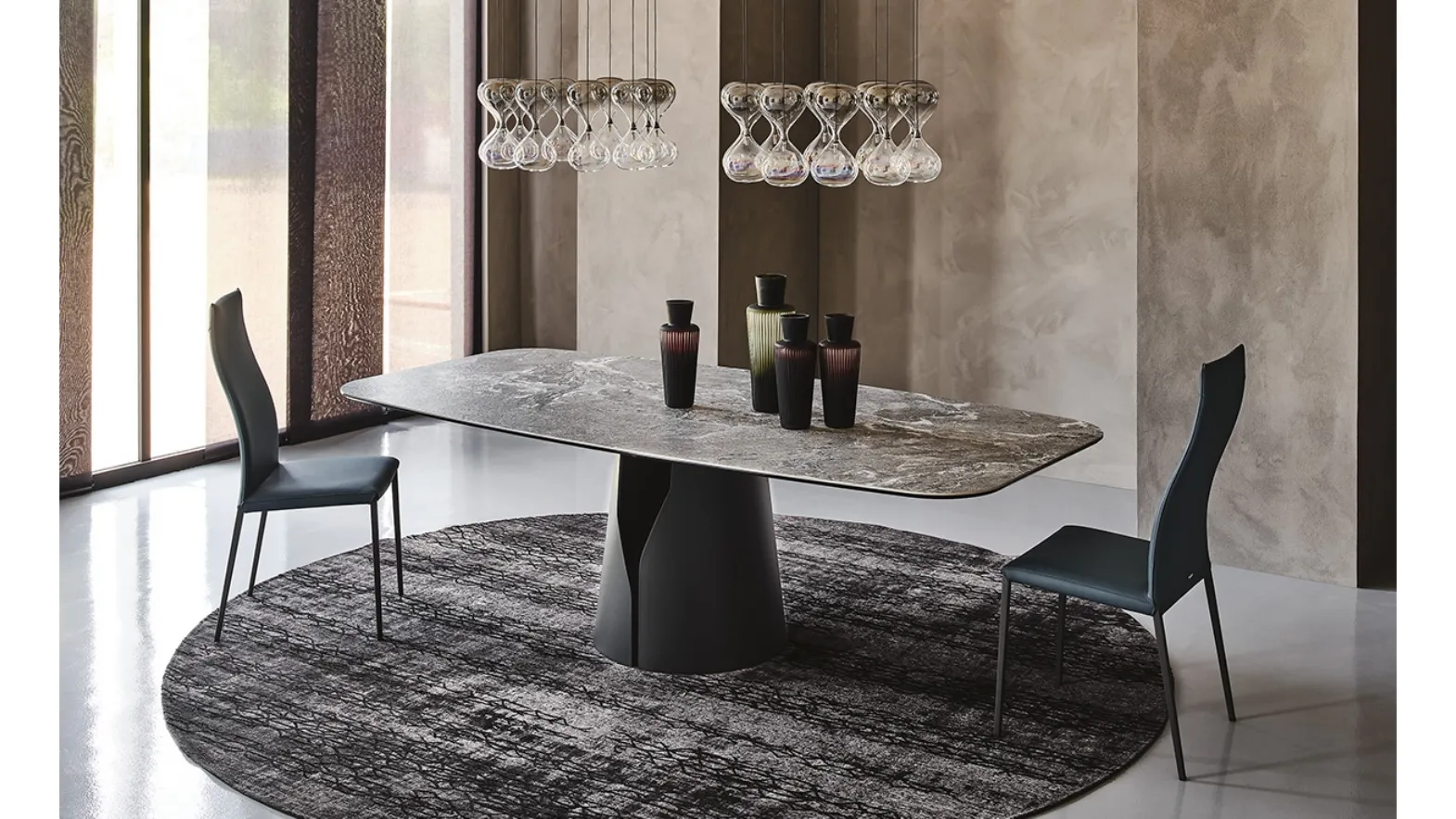 Tavolo con piano in ceramica Giano Keramik di Cattelan Italia
