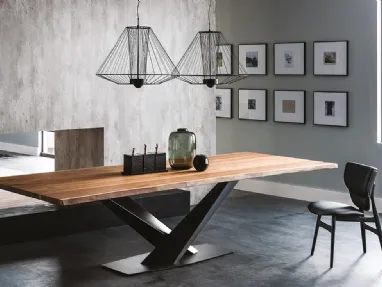 Tavolo con piano in legno Stratos Wood di Cattelan Italia