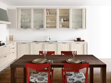 Cucina Classica angolare in rovere spazzolato tinto canapa Avenue 23 04 di Spagnol Cucine