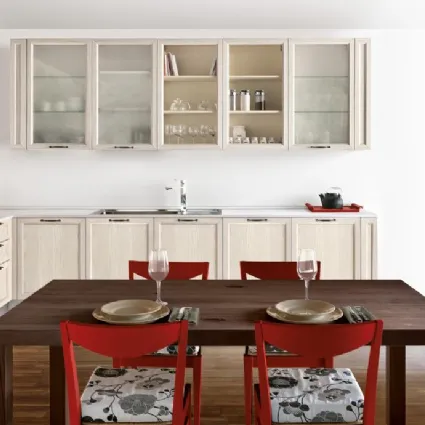 Cucina Classica angolare in rovere spazzolato tinto canapa Avenue 23 04 di Spagnol Cucine