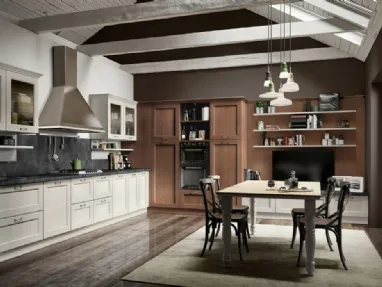 Cucina Classica ad angolo Avenue 23 10 in laccato e melaminico di Spagnol Cucine