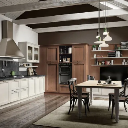 Cucina Classica ad angolo Avenue 23 10 in laccato e melaminico di Spagnol Cucine