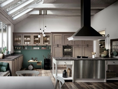 Cucina Classica con penisola Louisiana 01 di Spagnol Cucine