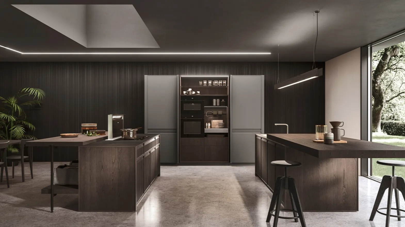 Cucina Design con doppia isola Ak 07 04 di Arrital