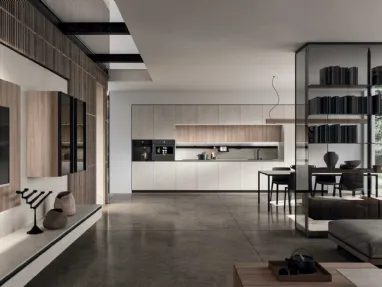 Cucina Design lineare Ak Project 02 in melaminico di Arrital