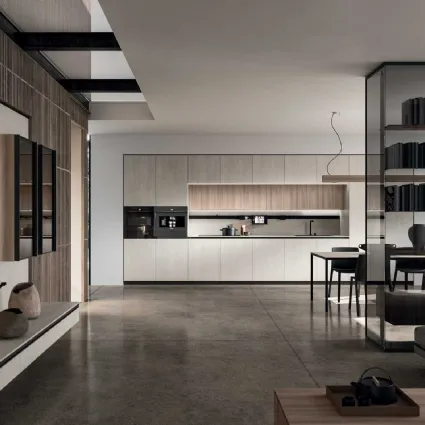 Cucina Design lineare Ak Project 02 in melaminico di Arrital