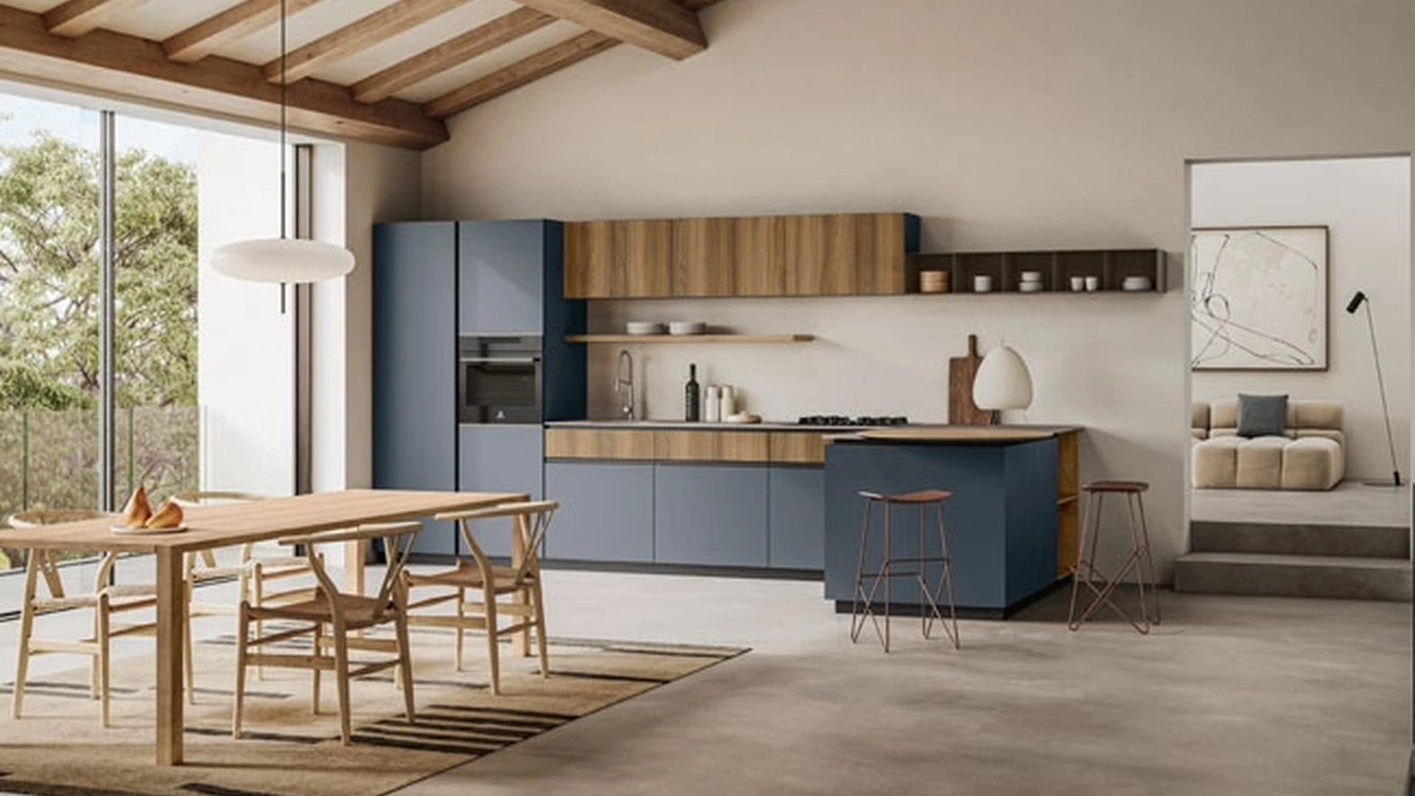 Cucina Moderna Caprera-Linosa-con-penisola Imab