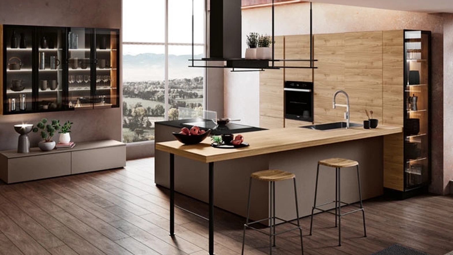 Cucina Moderna con penisola Capri di Imab