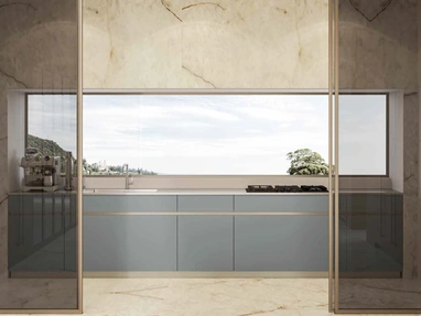 Cucina Moderna lineare Daytona Natural di Arrex