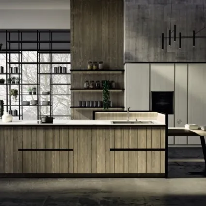 Cucina Moderna con isola New Step 02 di Fratelli Mirandola