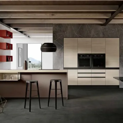 Cucina Moderna Positano con penisola di Imab
