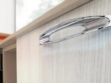 Cucina Moderna lineare in laminato polimerico Life Jang Compact di Spagnol Cucine