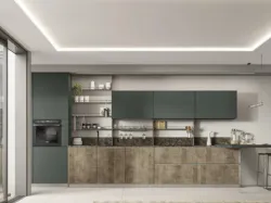 Cucina Moderna con penisola Loft 2|2 10 in Table Light e laccato di Arrex
