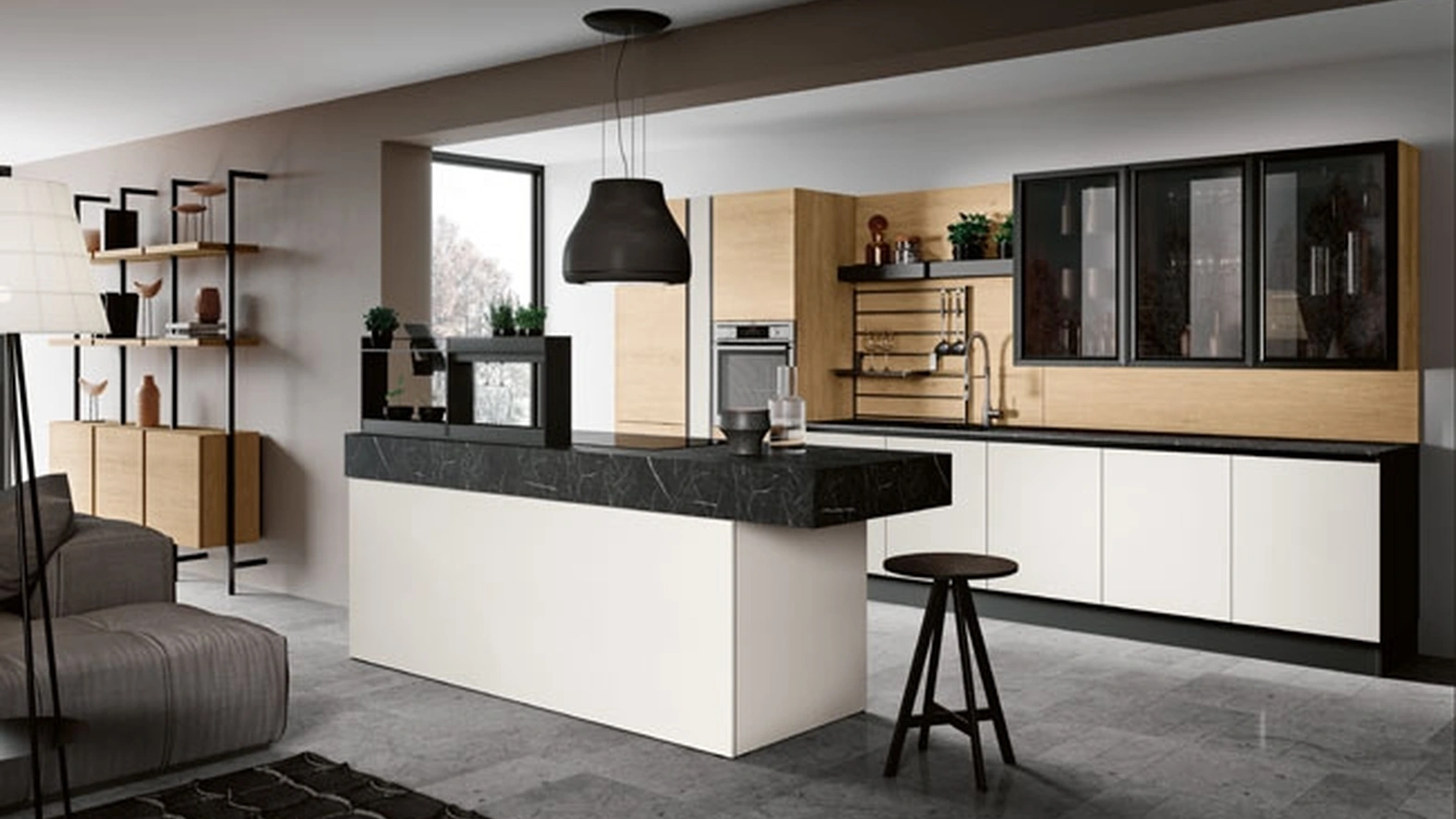 Cucina Moderna con isola Panarea di Imab