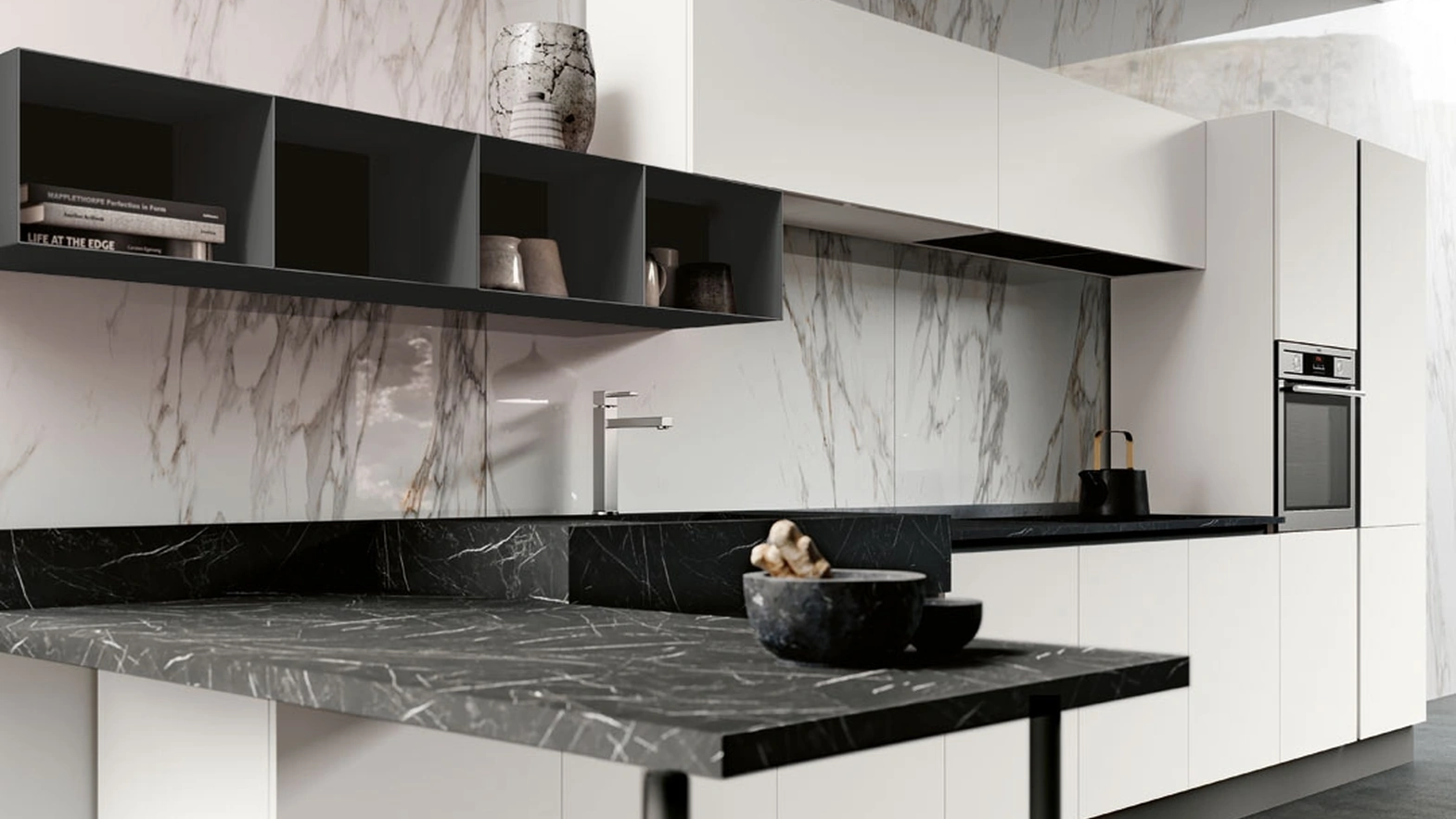 Cucina Moderna con penisola Panarea di Imab