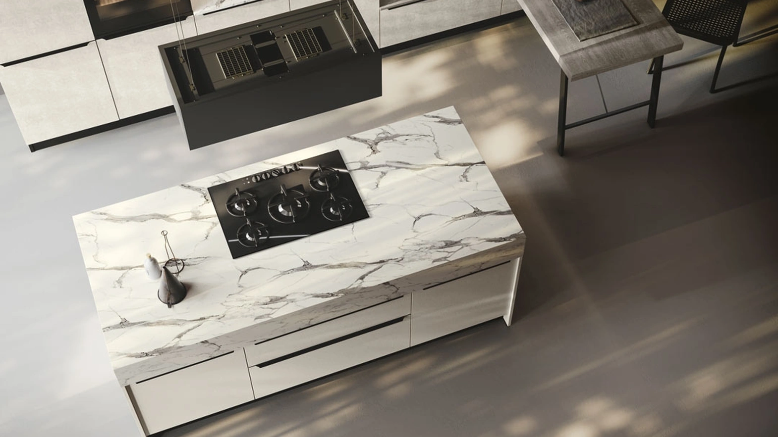 Cucina Moderna con isola Piana di Imab