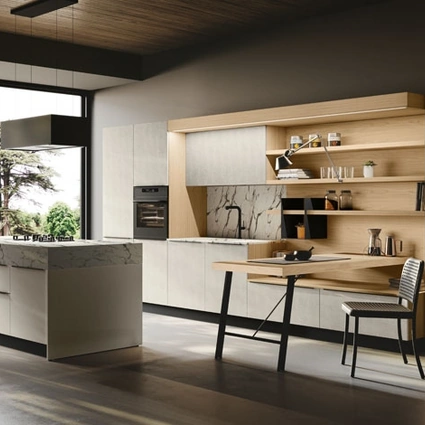 Cucina Moderna con isola Piana di Imab