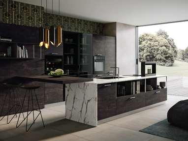 Cucina Moderna con penisola Piana di Imab