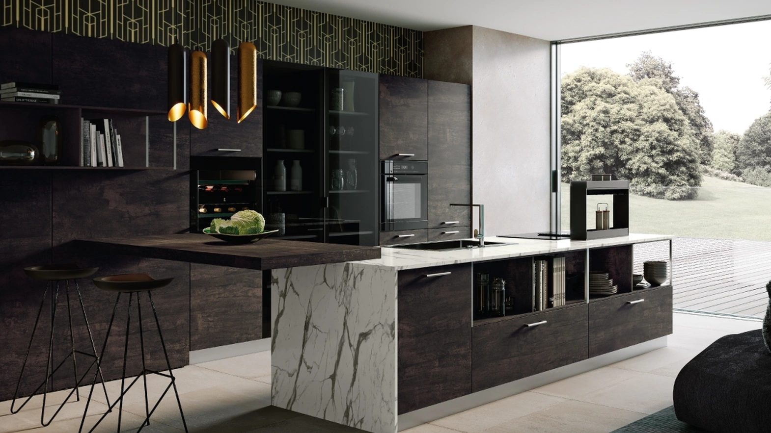 Cucina Moderna con penisola Piana di Imab