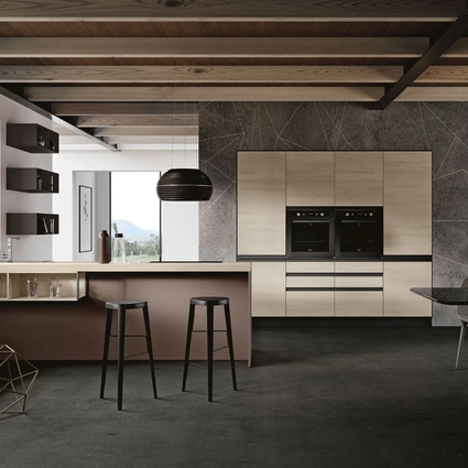 Cucina Moderna con penisola Positano di Imab