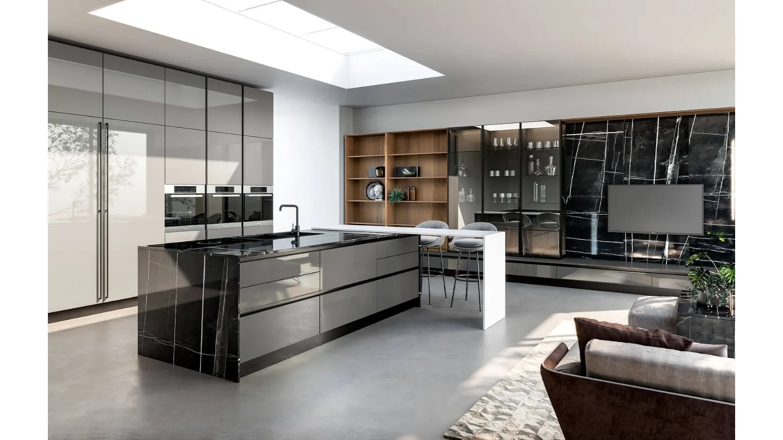 Cucina Moderna con isola Maryland 01 di Spagnol Cucine