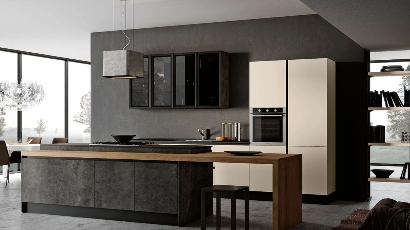 Cucina Moderna con isola Stea di Imab