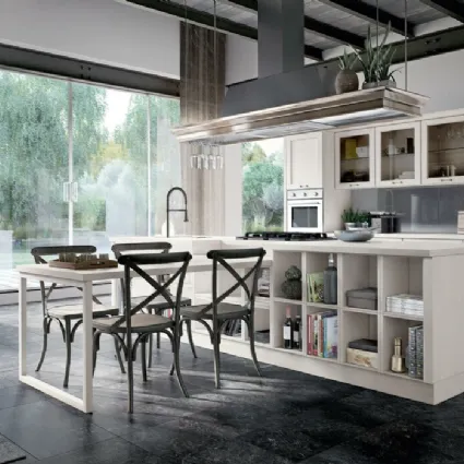 Cucina Shabby Chic con isola e penisola Avenue 23 09 di Spagnol Cucine