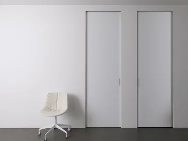 Porta per interni scorrevole Quadra in laccato Bianco di Albed