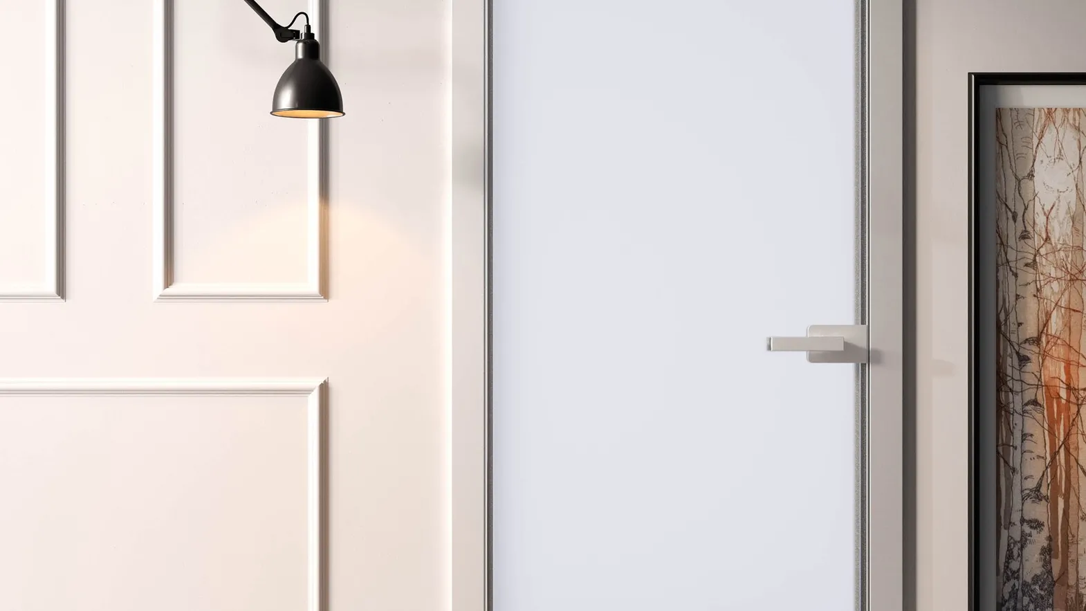 Porta per interni Ri-Trait Battente di Albed